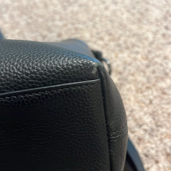 Coach Mens Black Leather Messenger/Laptop Bag - Picture 13 of 16